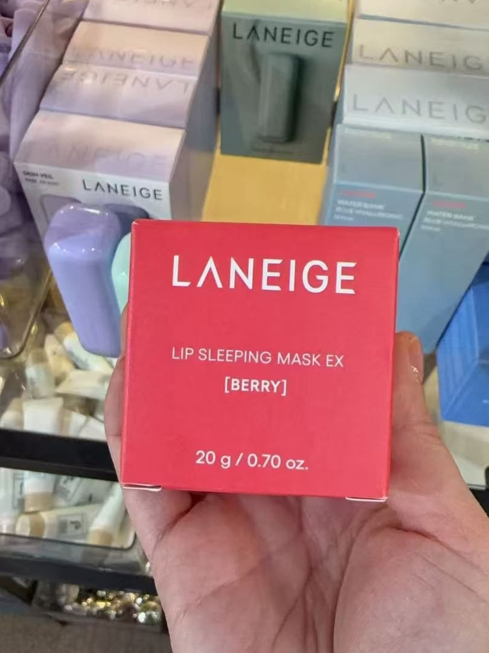 LANEIGE Lip Sleeping Mask EX - Berry Pink Packaging